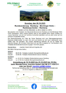 26.10.2025 Rundwanderung Ramberg-Ramburg